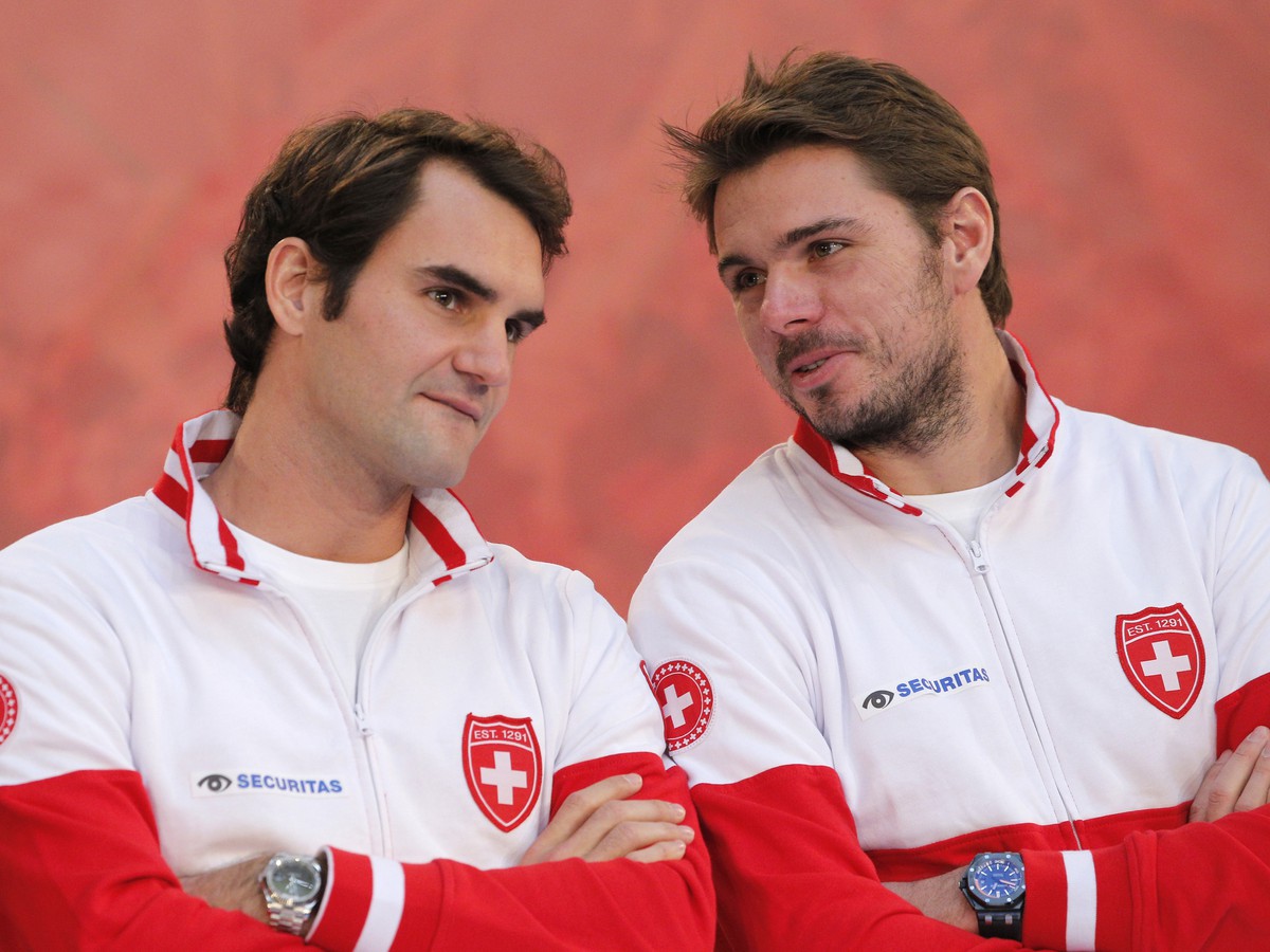 Roger Federer a Stanislas Wawrinka