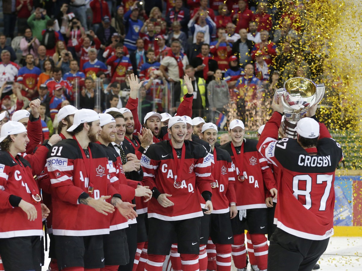 Oslavy kanadských hokejistov z titulu majstrov sveta