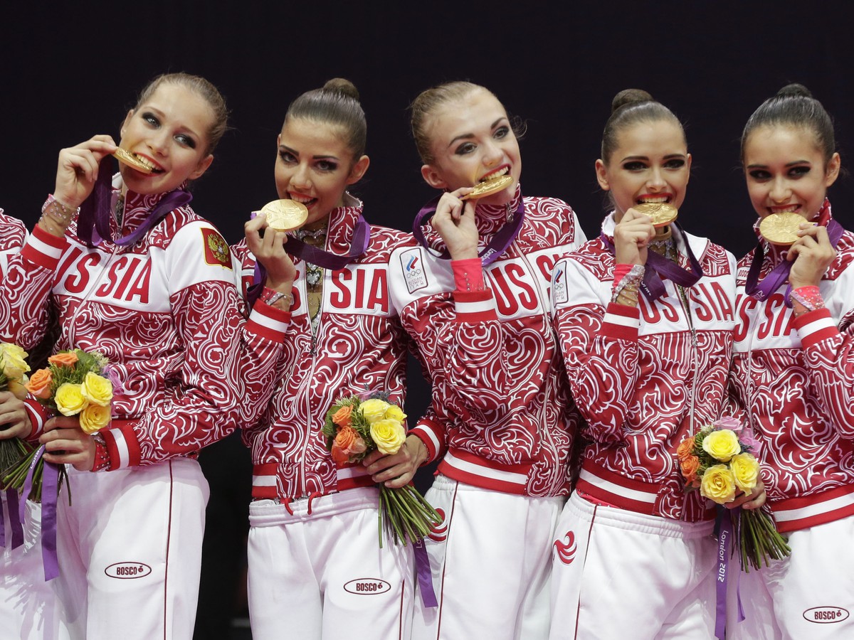 Ruské reprezentantky v modernej gymnastike