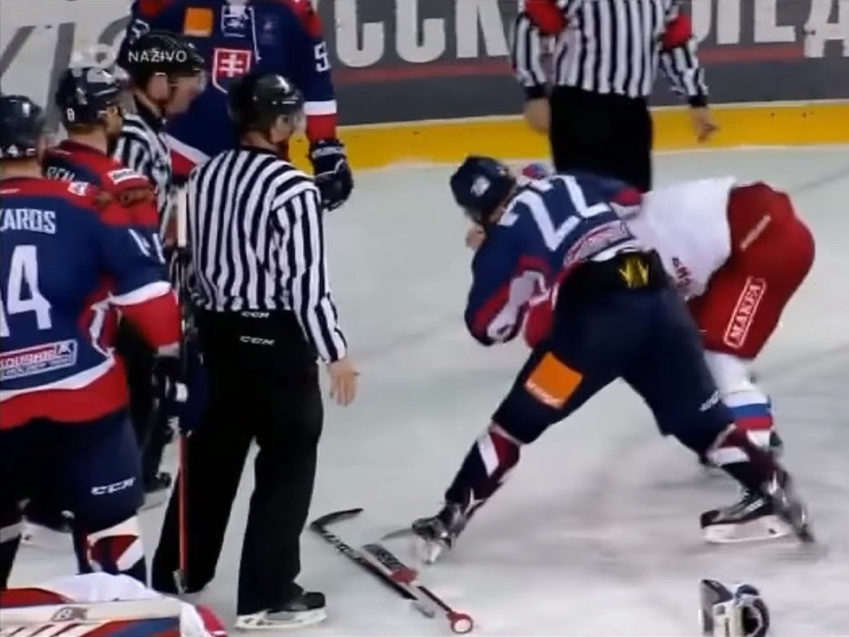 Vladimír Dravecký v pästnej výmene s Iľjom Ljubuškinom