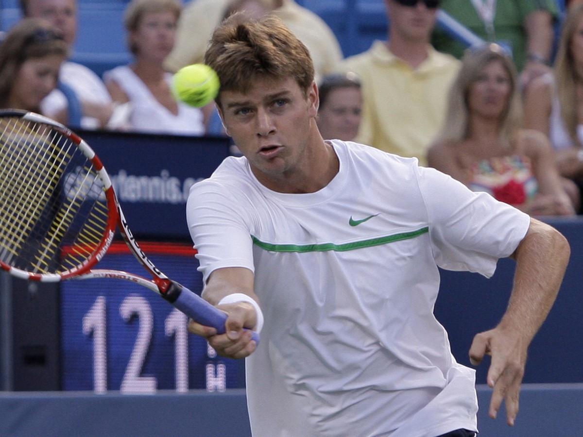 Ryan Harrison v druhom kole turnaja Masters v Cincinnati proti Srbovi Djokovičovi (18.8.)