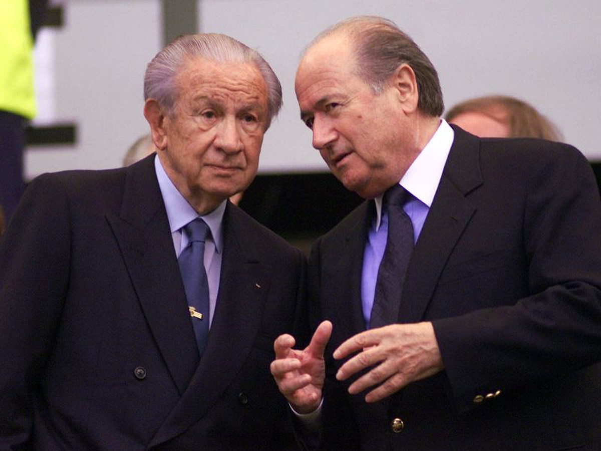 Juan Antonio Samaranch a Sepp Blatter