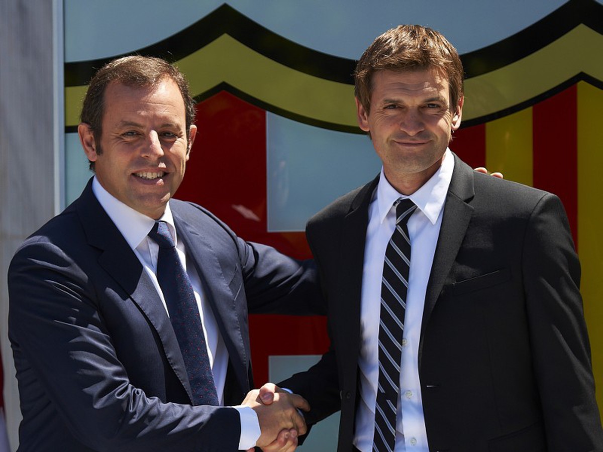 Sandro Rosell a Tito Vilanova