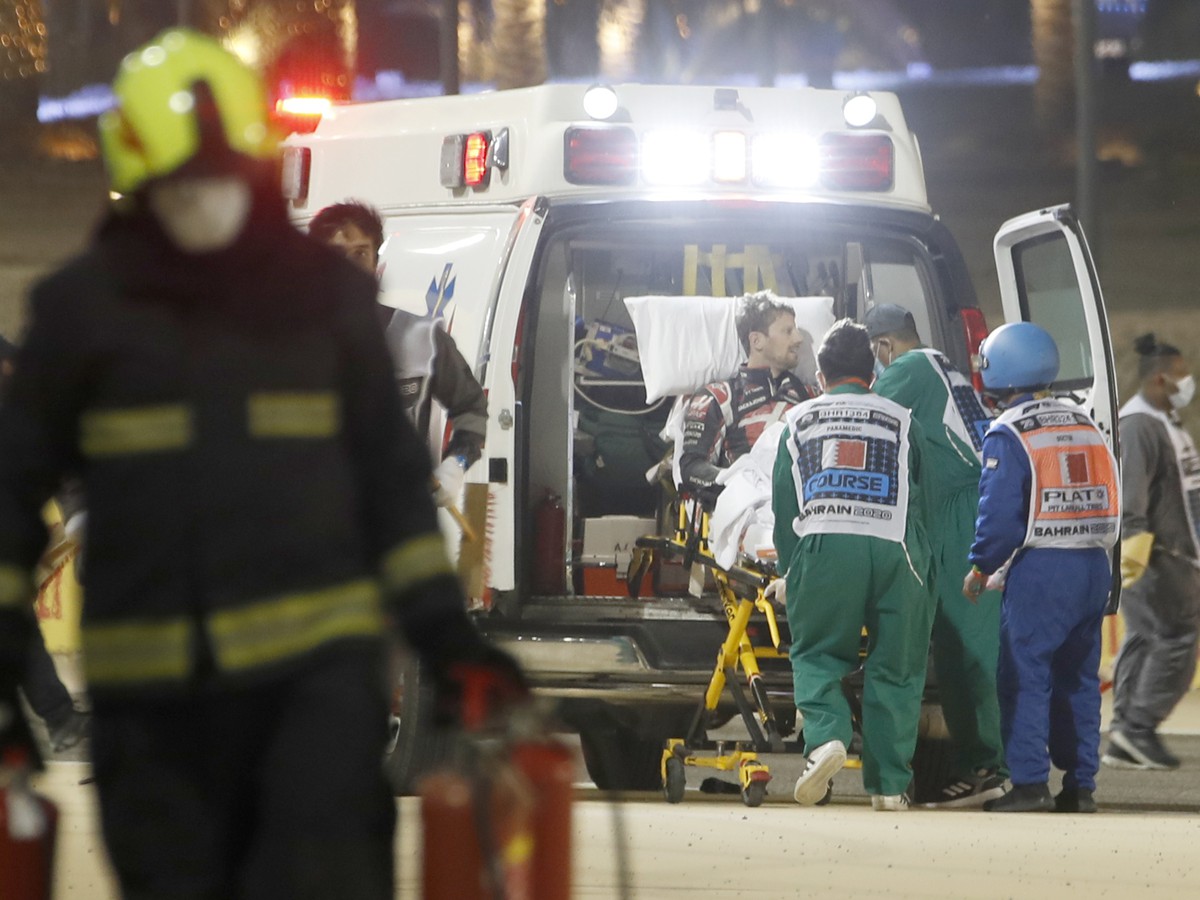 Romain Grosjean je transportovaný do nemocnice