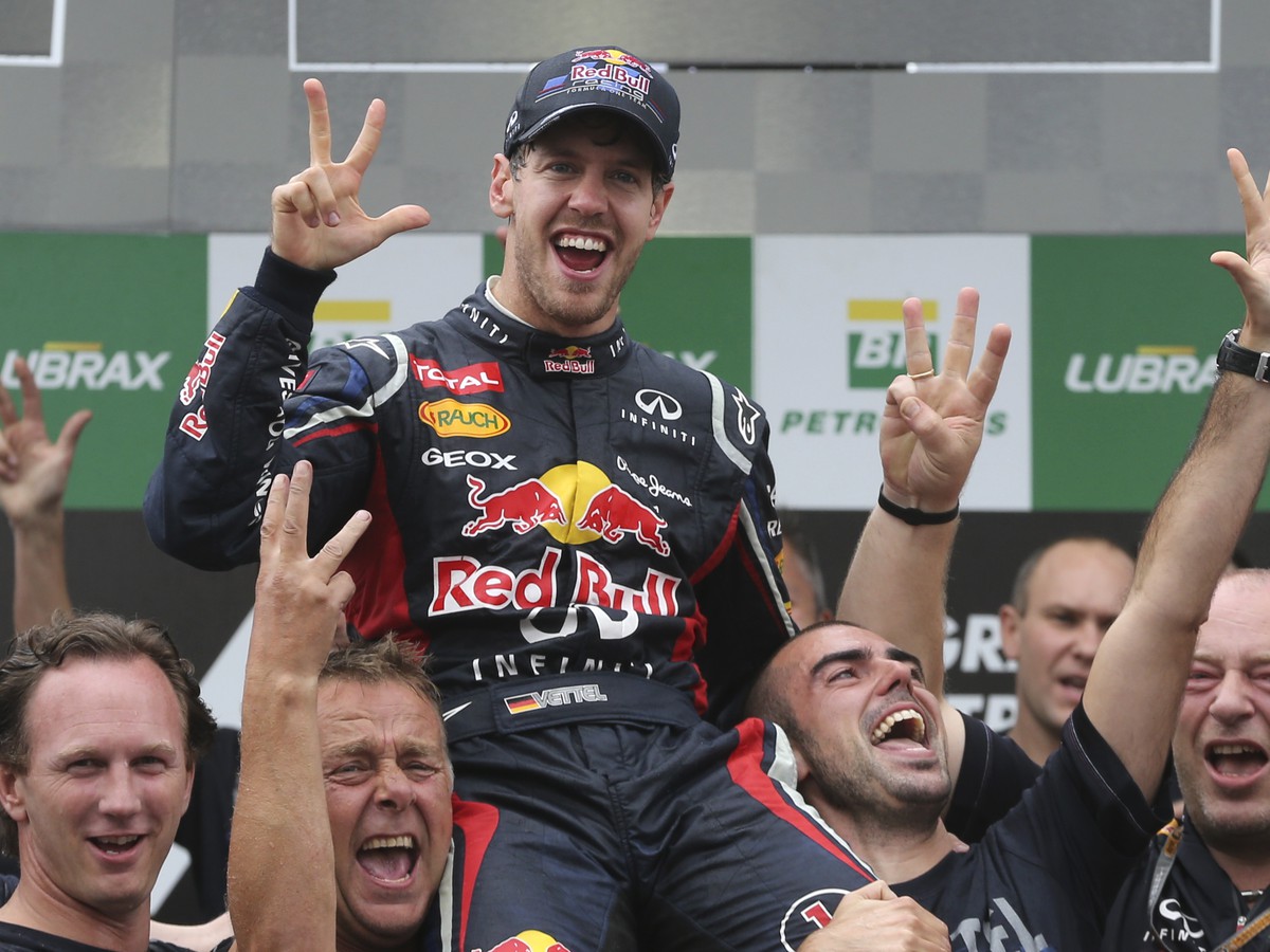 Sebastian Vettel sa teší z tretieho titulu