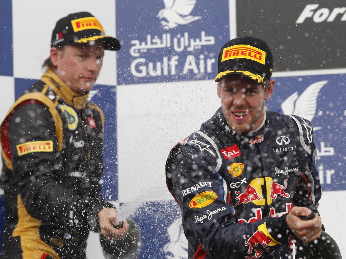 Sebastian Vettel a Kimi Räikkönen