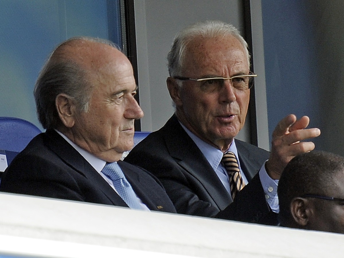 Sepp Blatter a Franz Beckenbauer