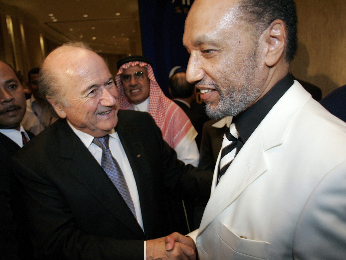 Sepp Blatter a Mohamed bin Hammam