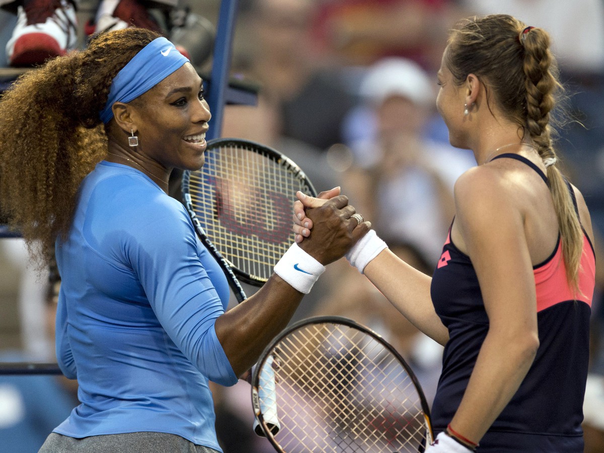 Serena Williams a Magdaléna Rybáriková