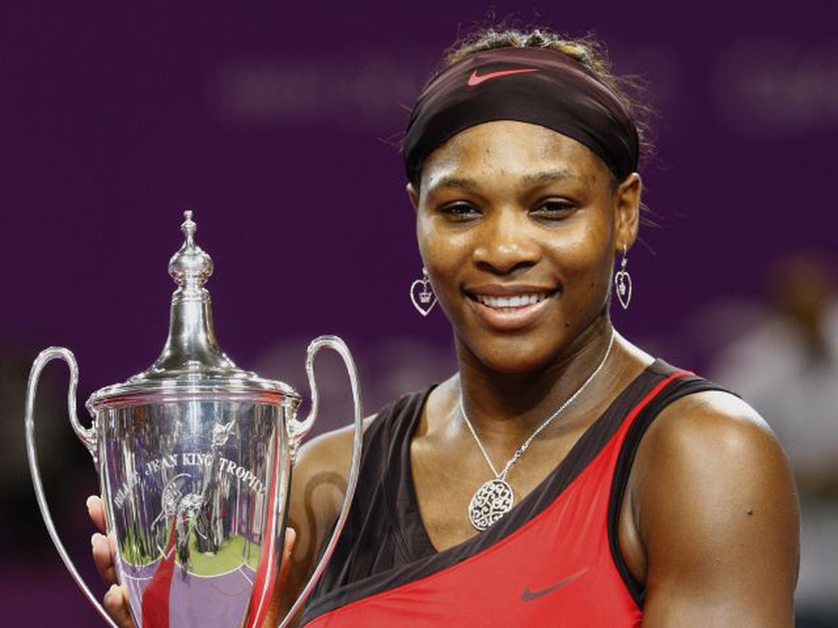 Serena Williamsová s cennou trofejou