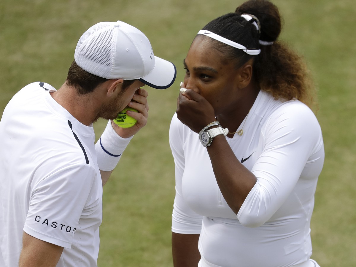 Americká tenistka Serena Williamsová a britský tenista Andy Murray 