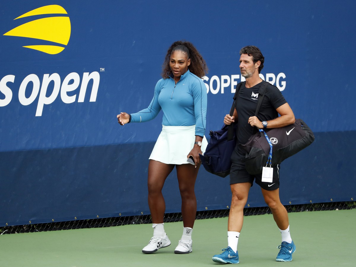 Serena Williamsová a Patrick Mouratoglou