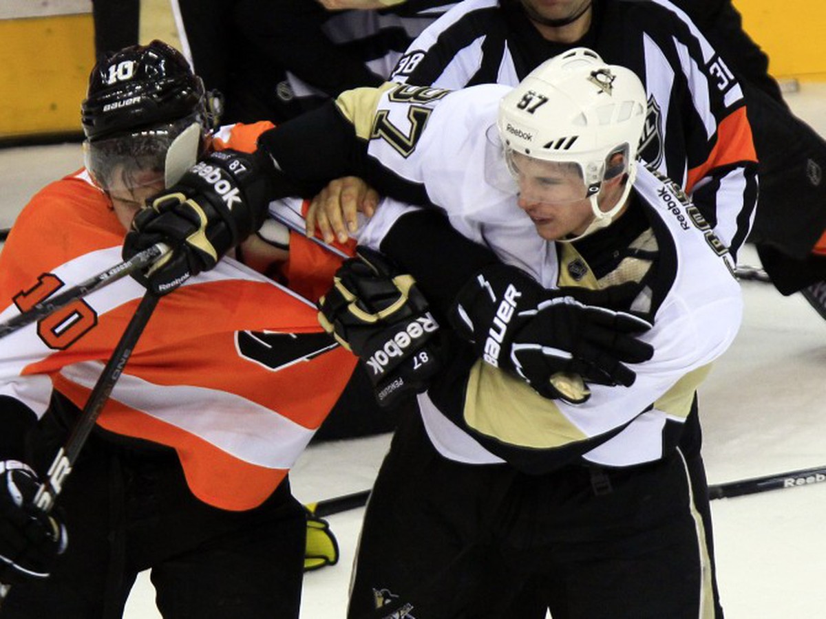 Brayden Schenn a Sydney Crosby