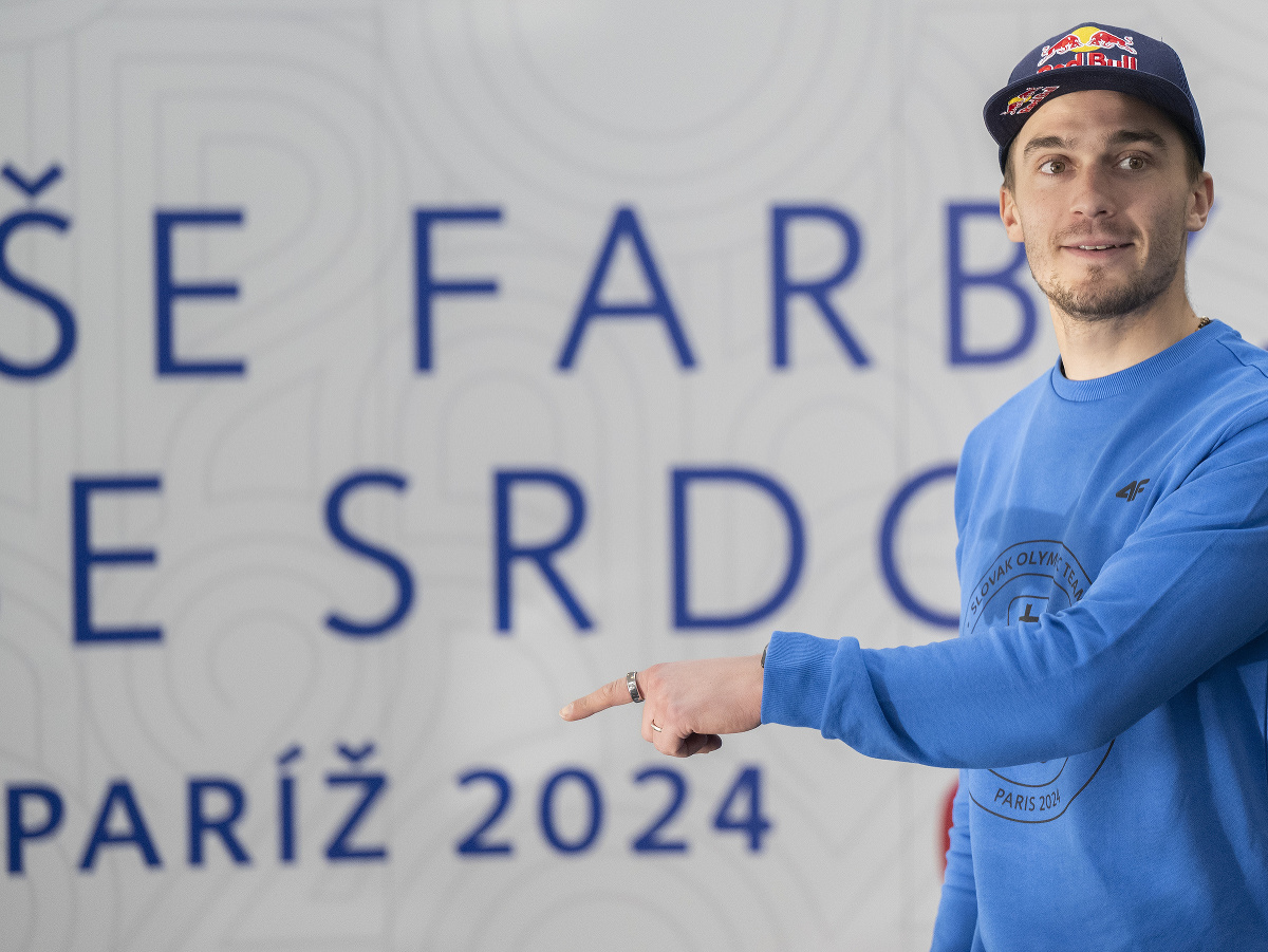 Slovenský reprezentant vo vodnom slalome Jakub Grigar na mediálnom stretnutí s kandidátmi účasti na OH 2024