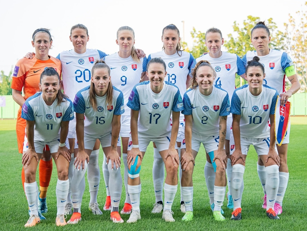 Slovenská ženská futbalová reprezentácia pred súbojom s Izraelom
