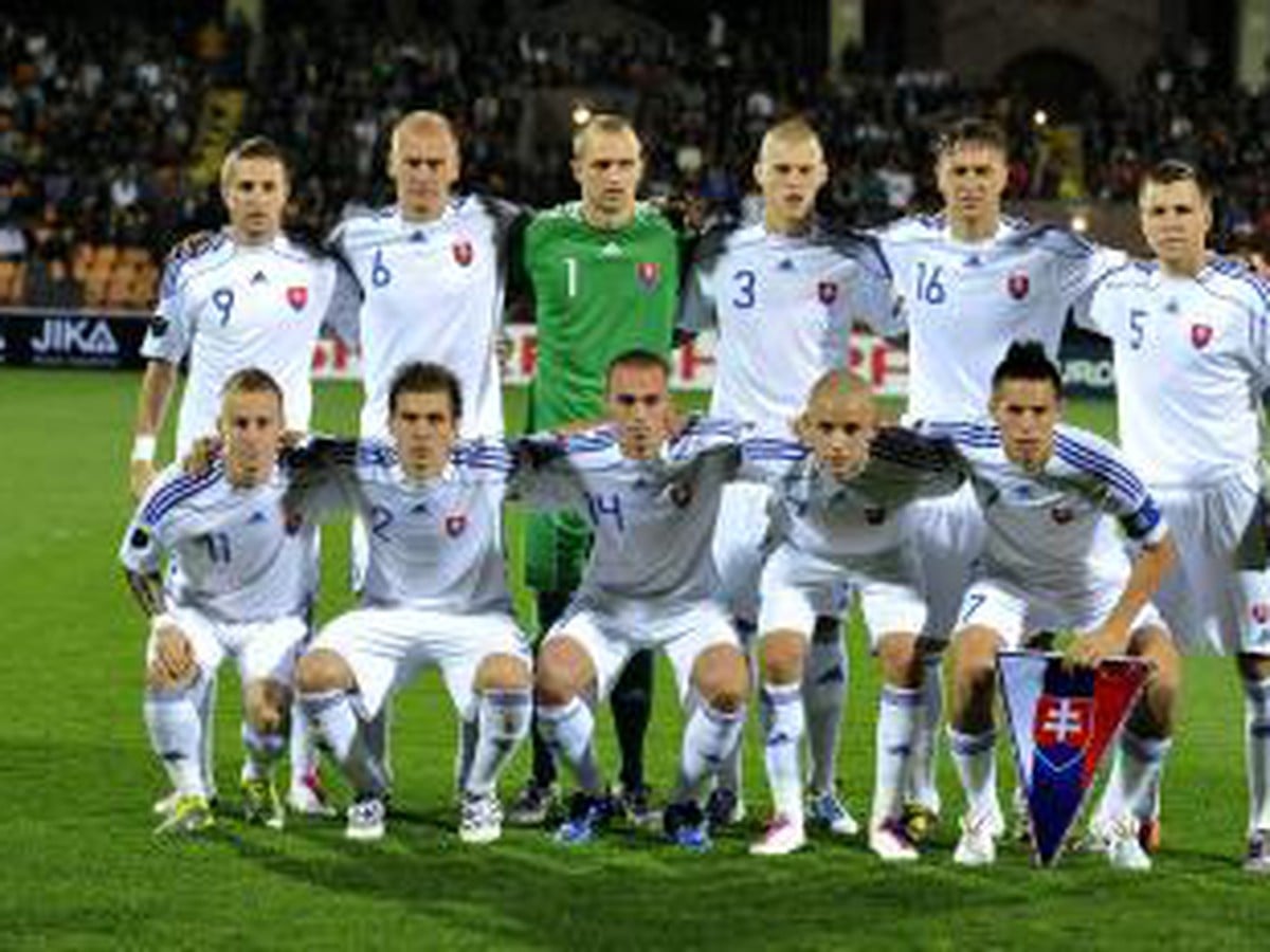 Slovenská zostava pred zápasom s Arménskom