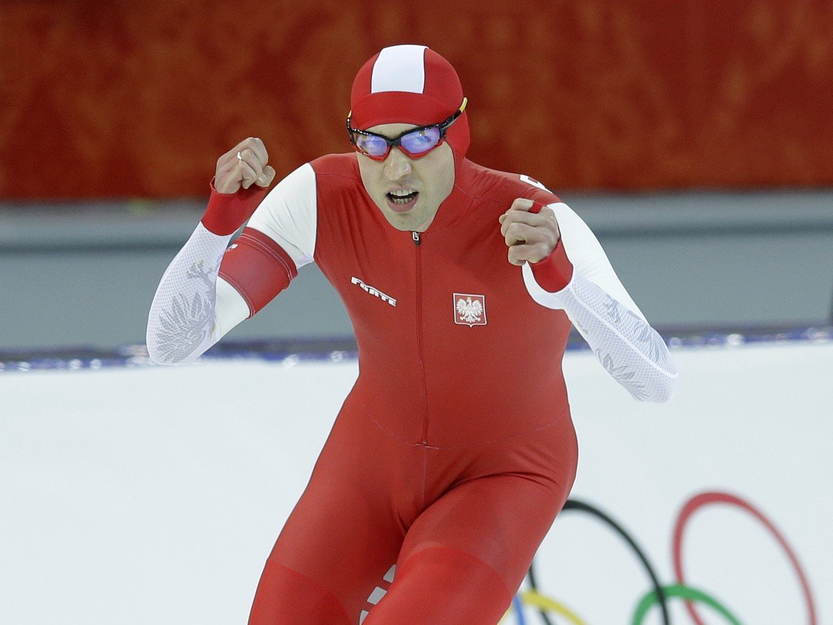 Zbigniew Bródka po víťazstve na olympiáde