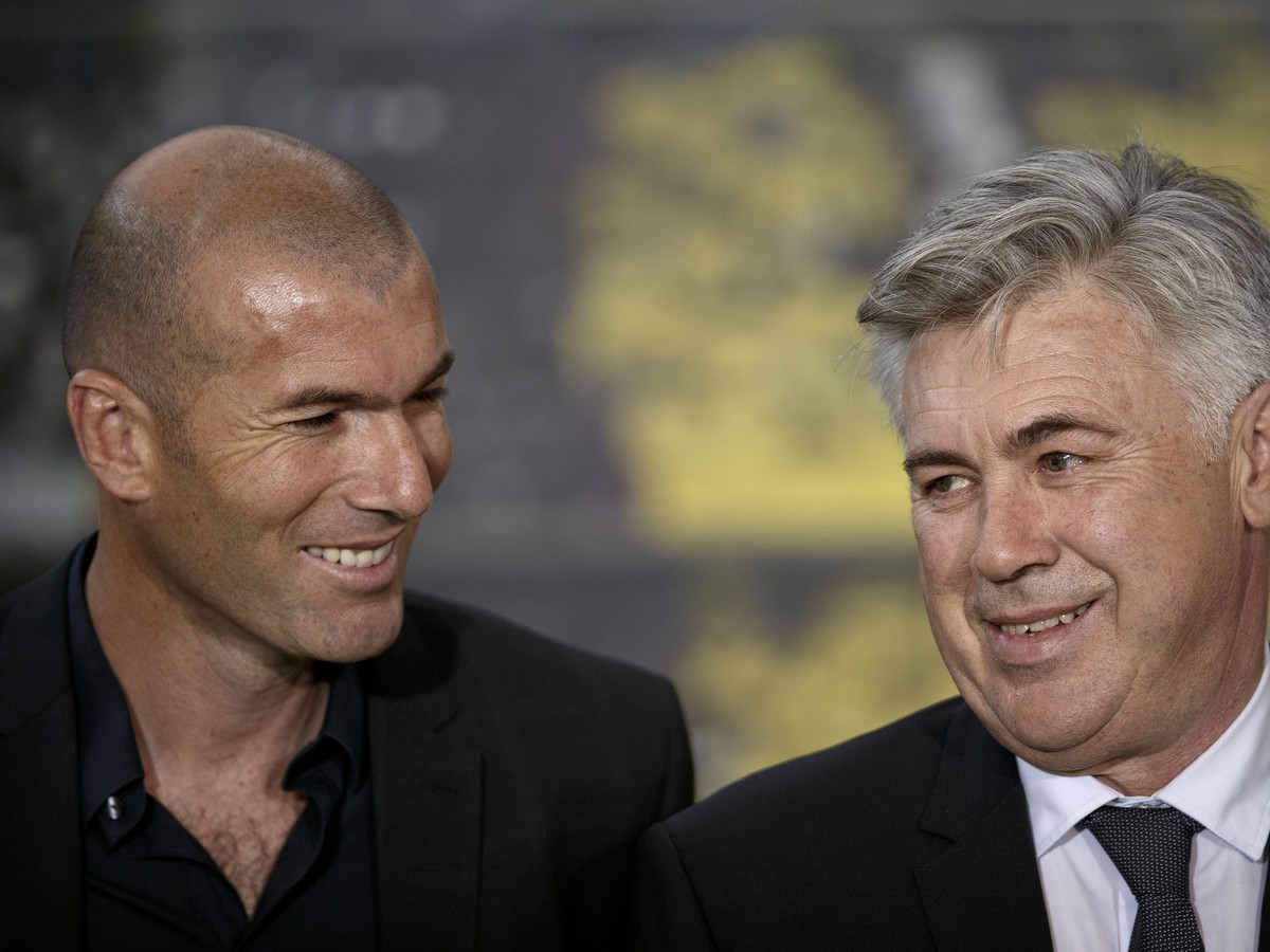 Zinedine Zidane a Carlo Ancelotti