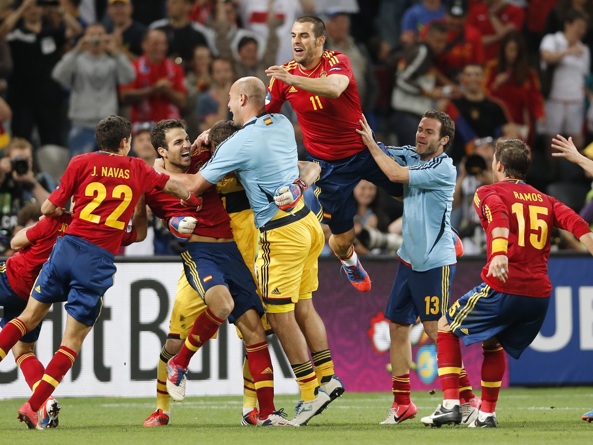 Radosť Španielov z postupu do finále