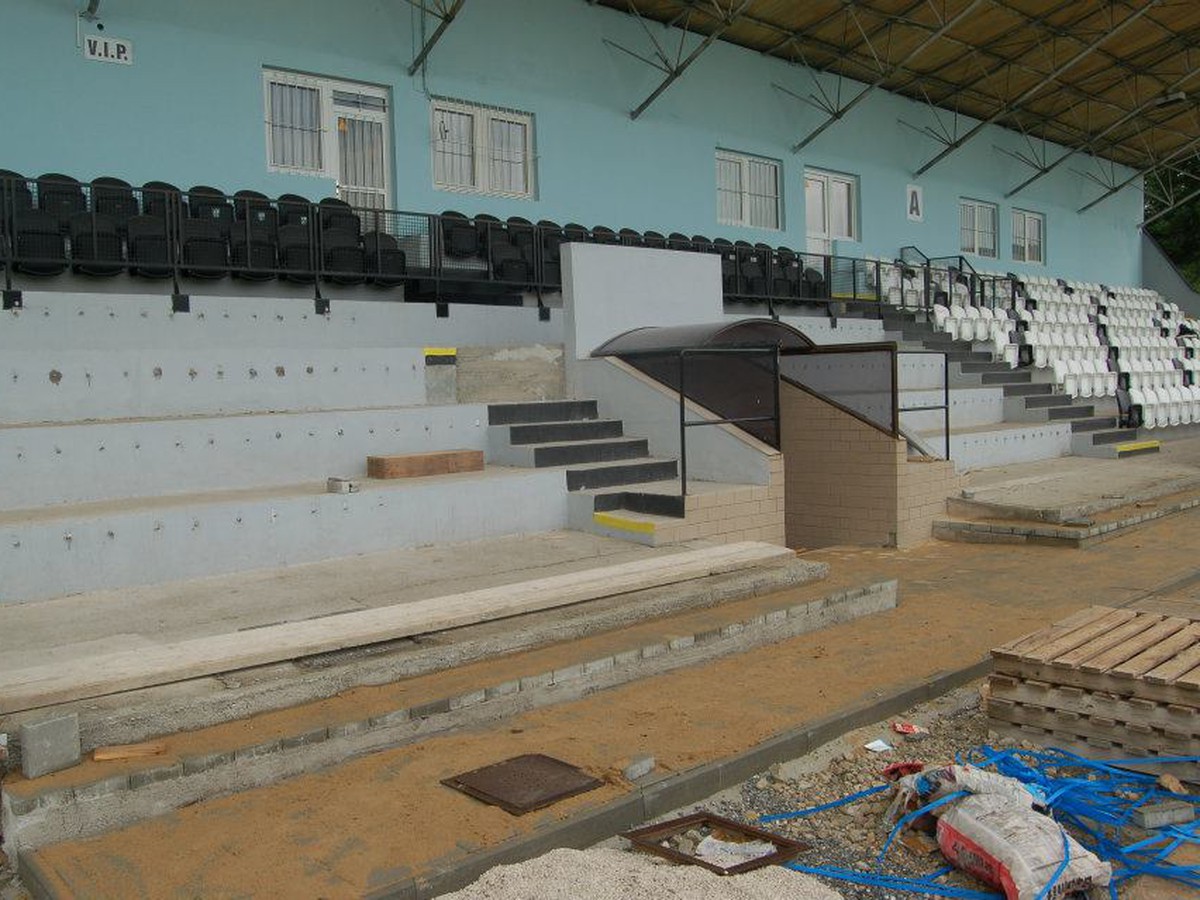 Štadión v Myjave počas rekonštrukcie