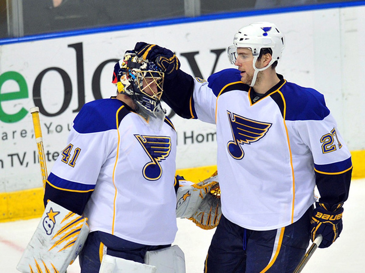 Jaroslav Halák a Patrik Berglund