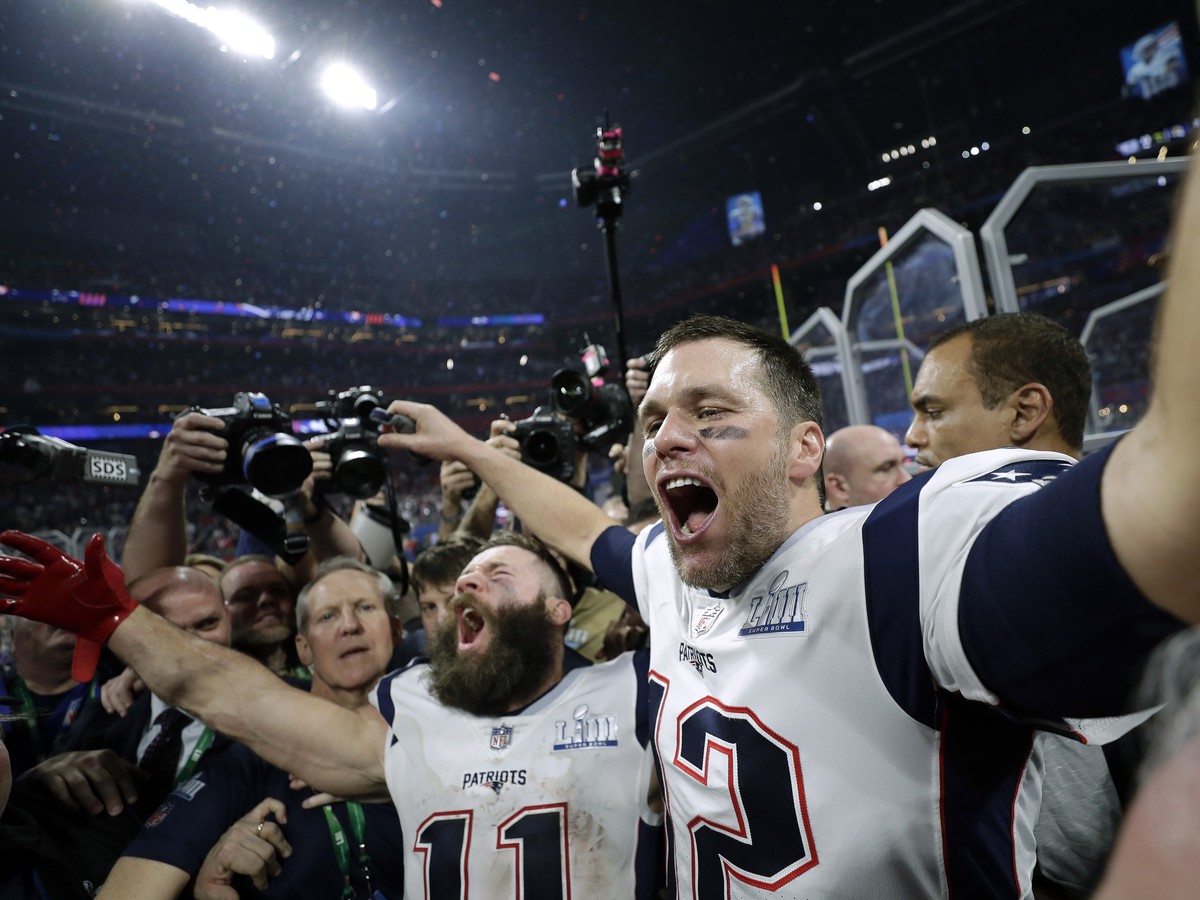 Hráči New England Patriots sa tešia z rekordného titulu