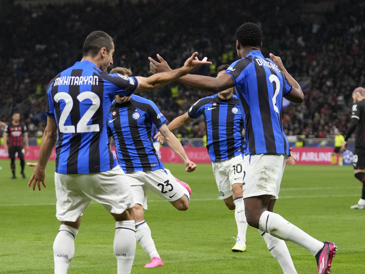 Gólové oslavy futbalistov Interu Milána