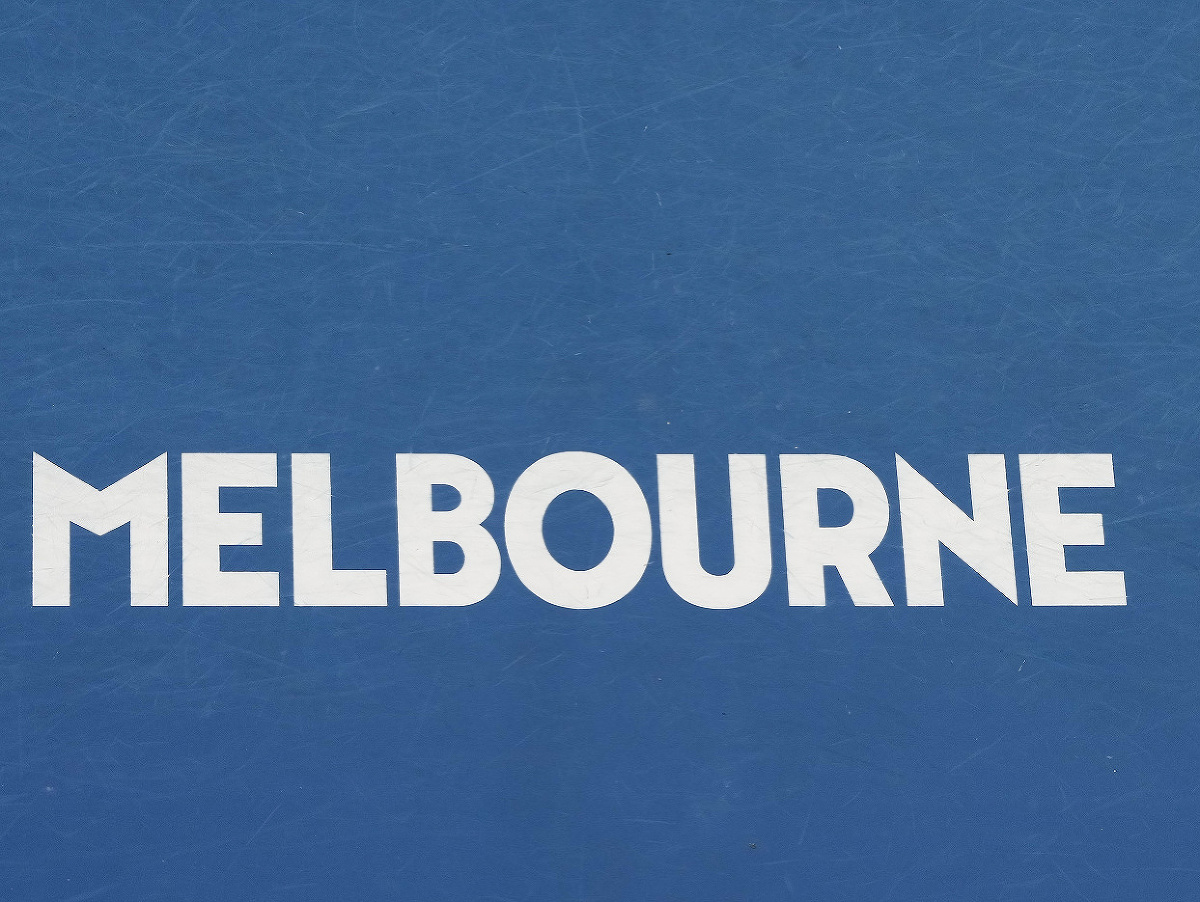 Tenisový kurt v Melbourne Parku