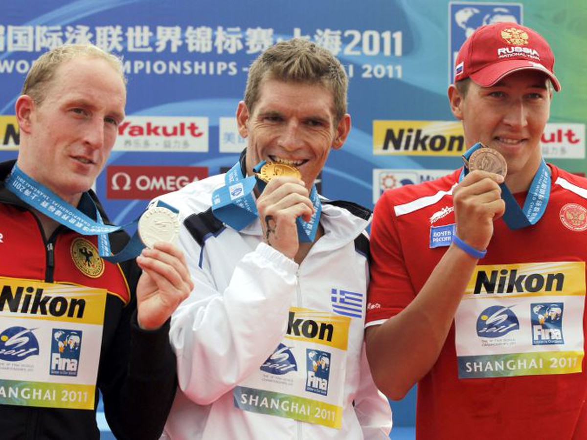 Thomas Lurz, Spyridon Gianniotis a Sergej Bolšakov