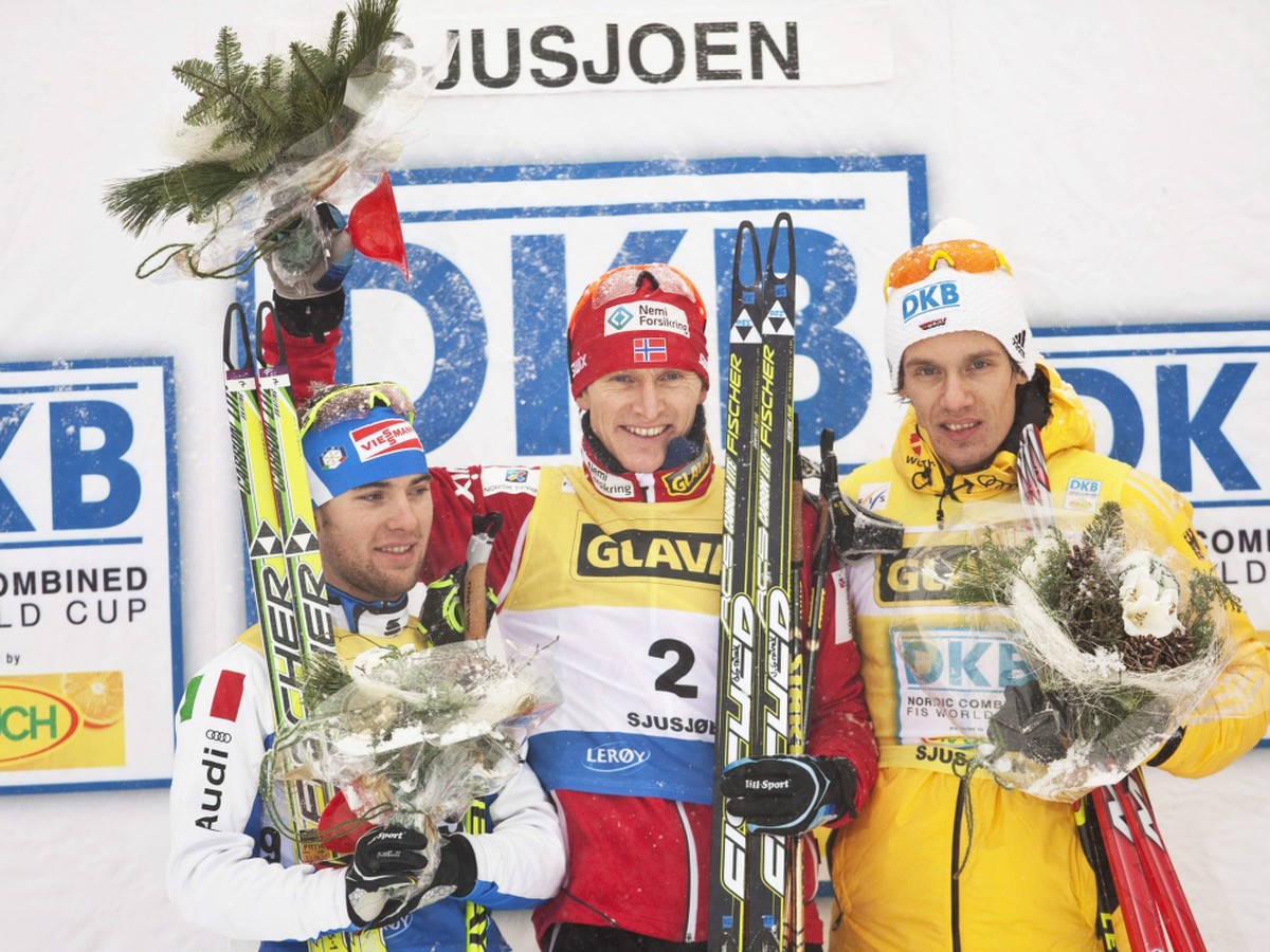 Alessandro Pittin, Haavard Klemetsen a Tino Edelmann  