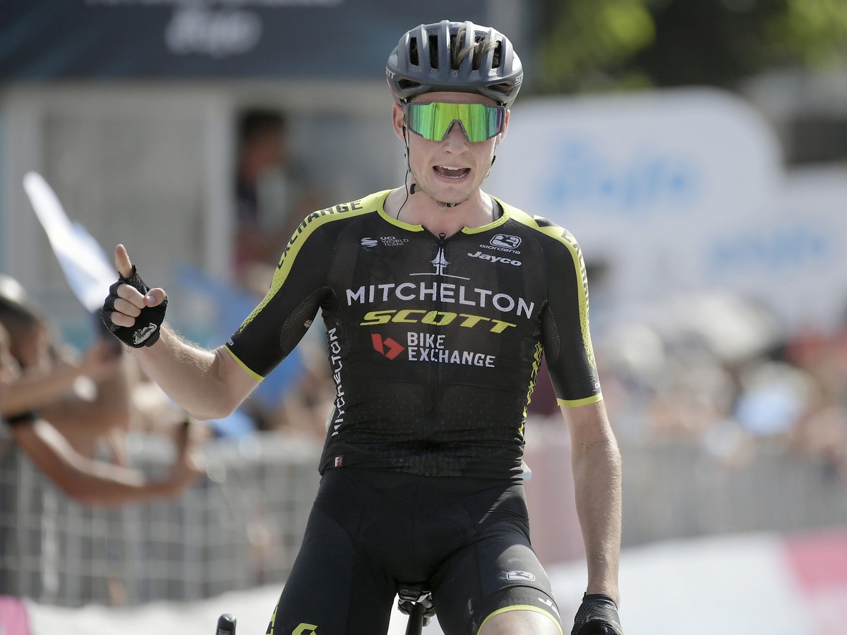 Austrálsky cyklista Lucas Hamilton po triumfe v 4. etape Tirreno Adriatico 