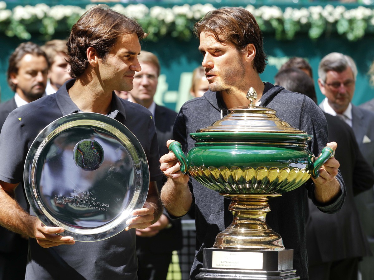 Tommy Haas a Roger Federer