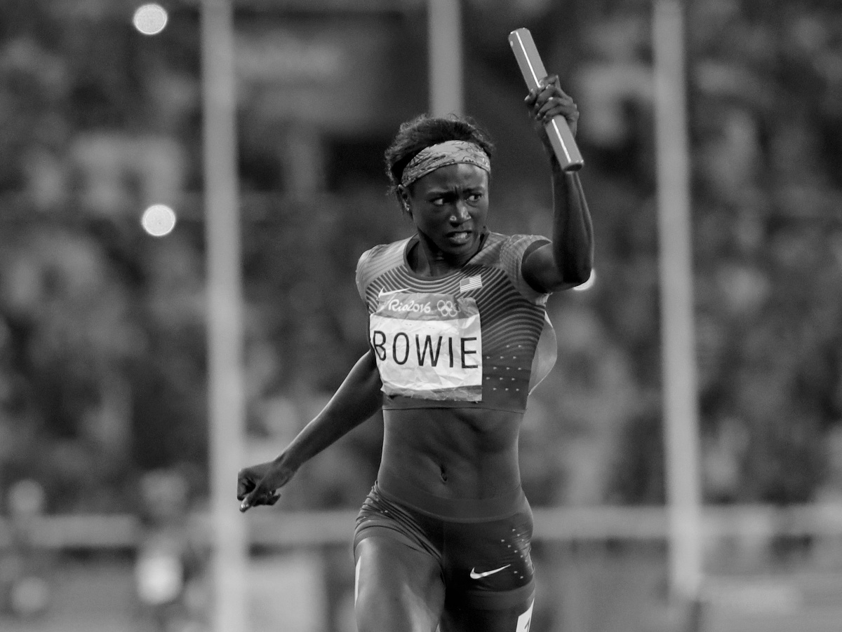 Olympijská medailistka a niekdajšia majsterka sveta v behu na 100 m Tori Bowieová
