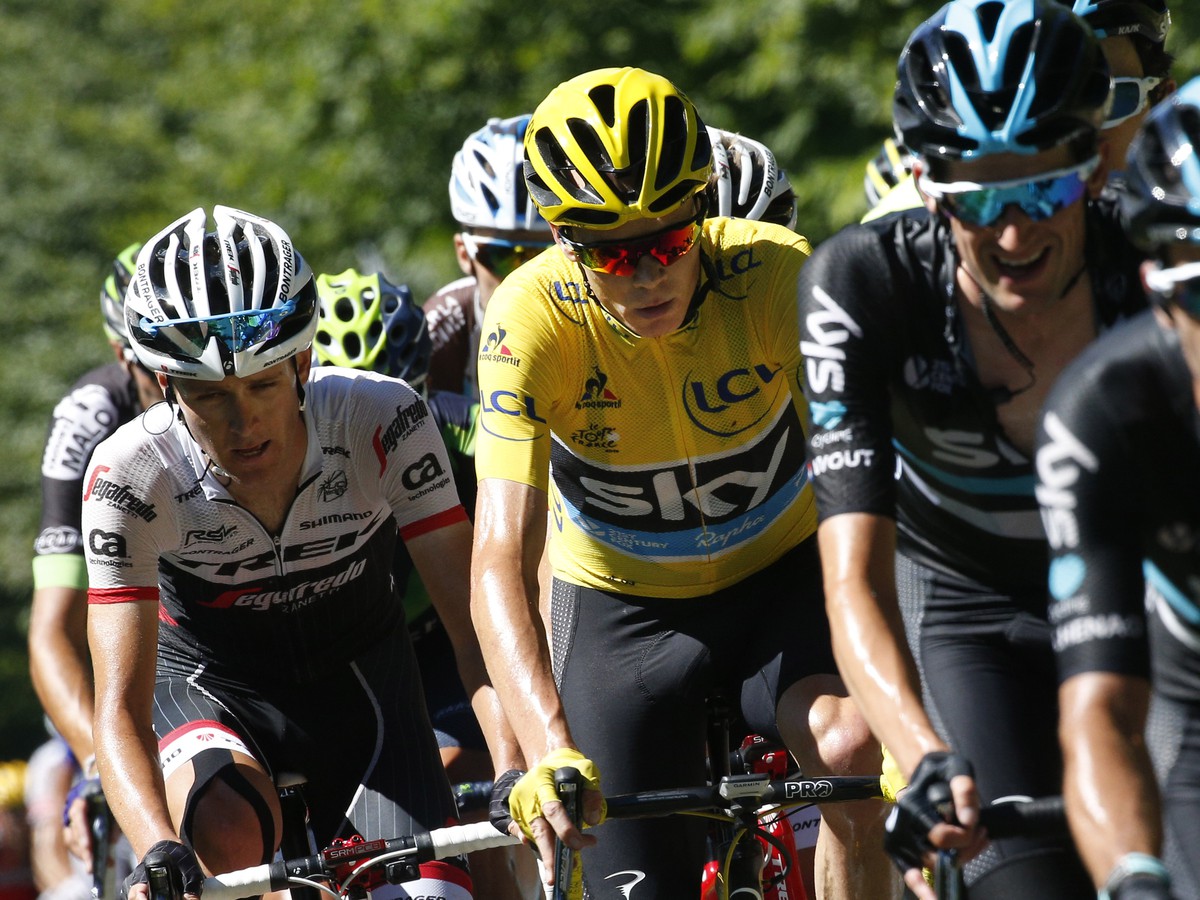 Líder Tour de France Chris Froome