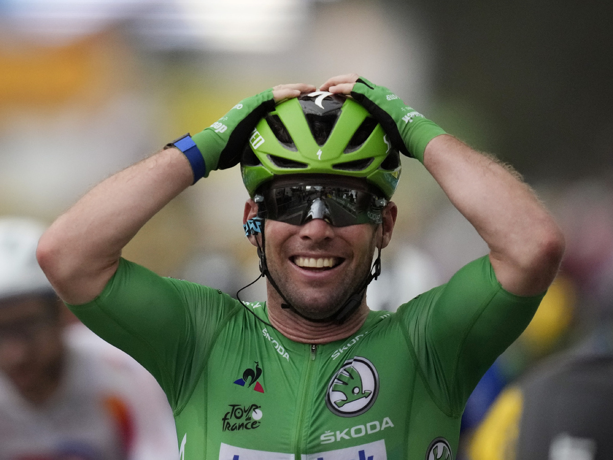 Mark Cavendish v cieli 10. etapy Tour de France