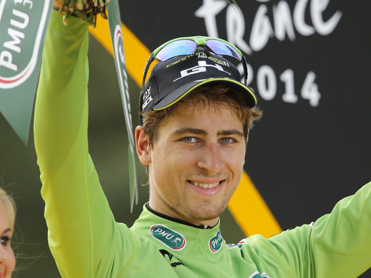 Peter Sagan po tretíkrát za sebou vybojoval na Tour zelené tričko pre víťaza bodovacej súťaže