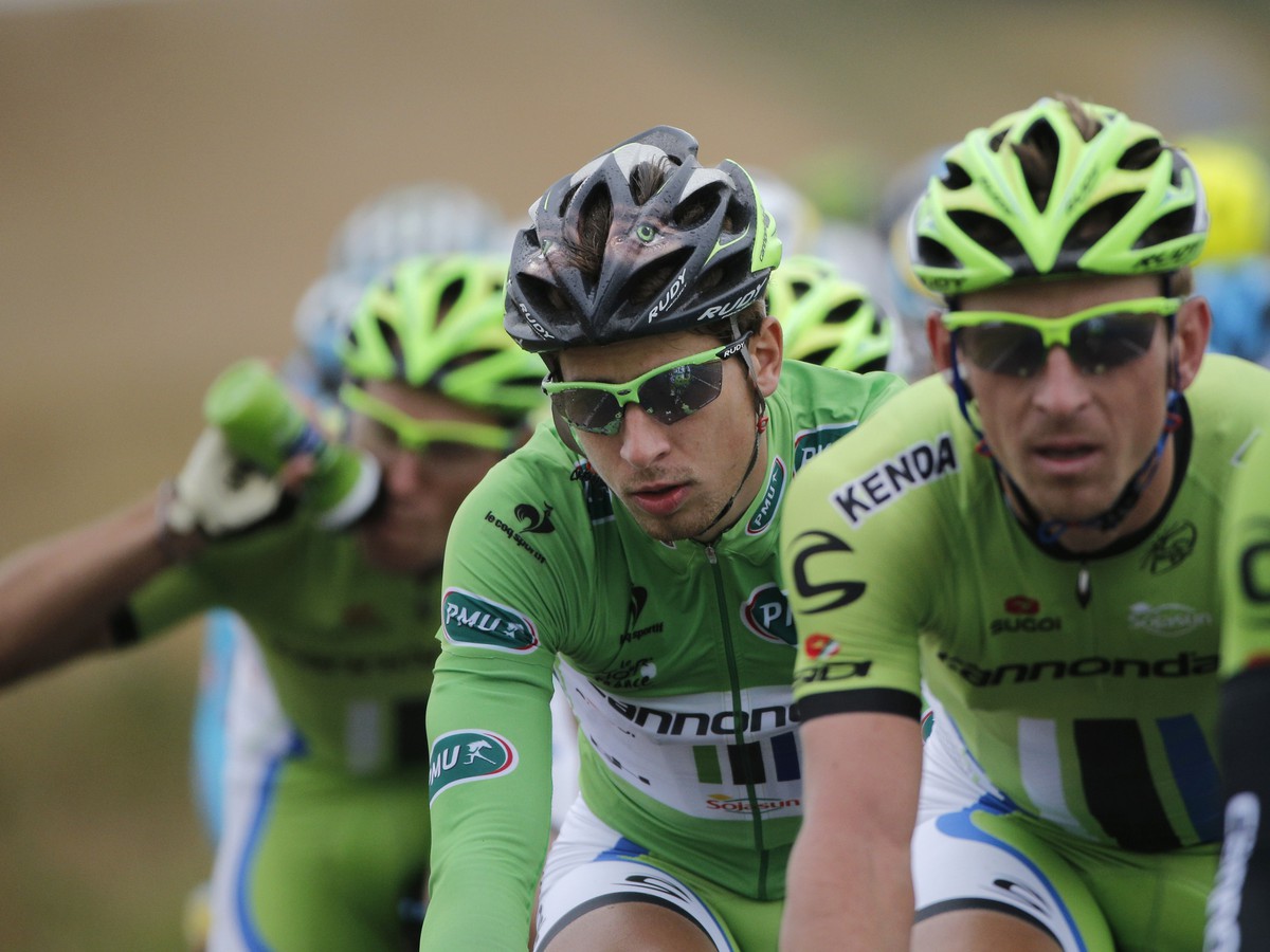 Peter Sagan v zelenom drese na Tour de France