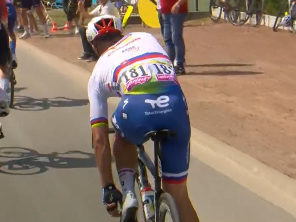 Peter Sagan po páde v 5. etape Tour de France