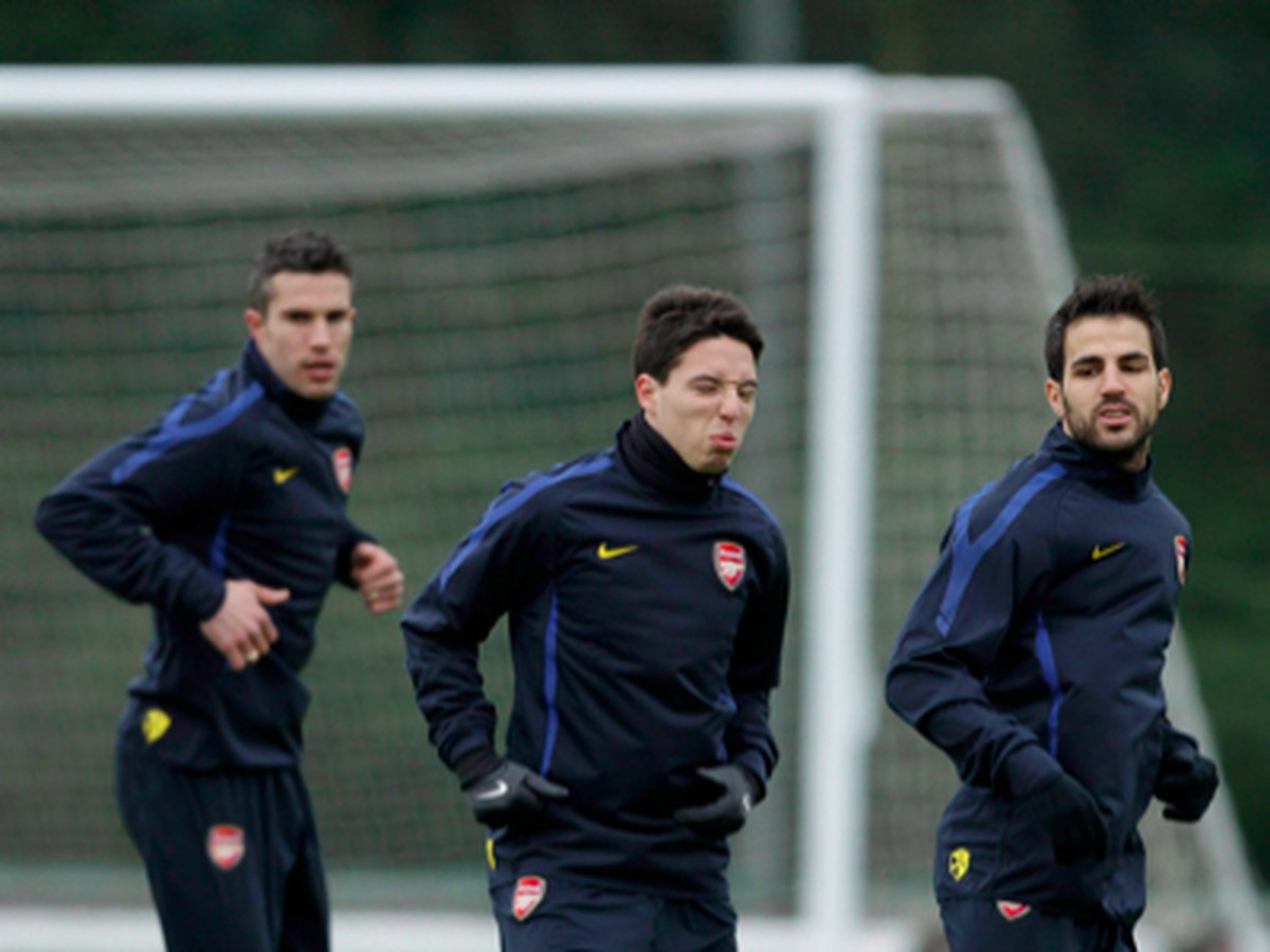 Nasri spolu s Van Persie a Fabregasom