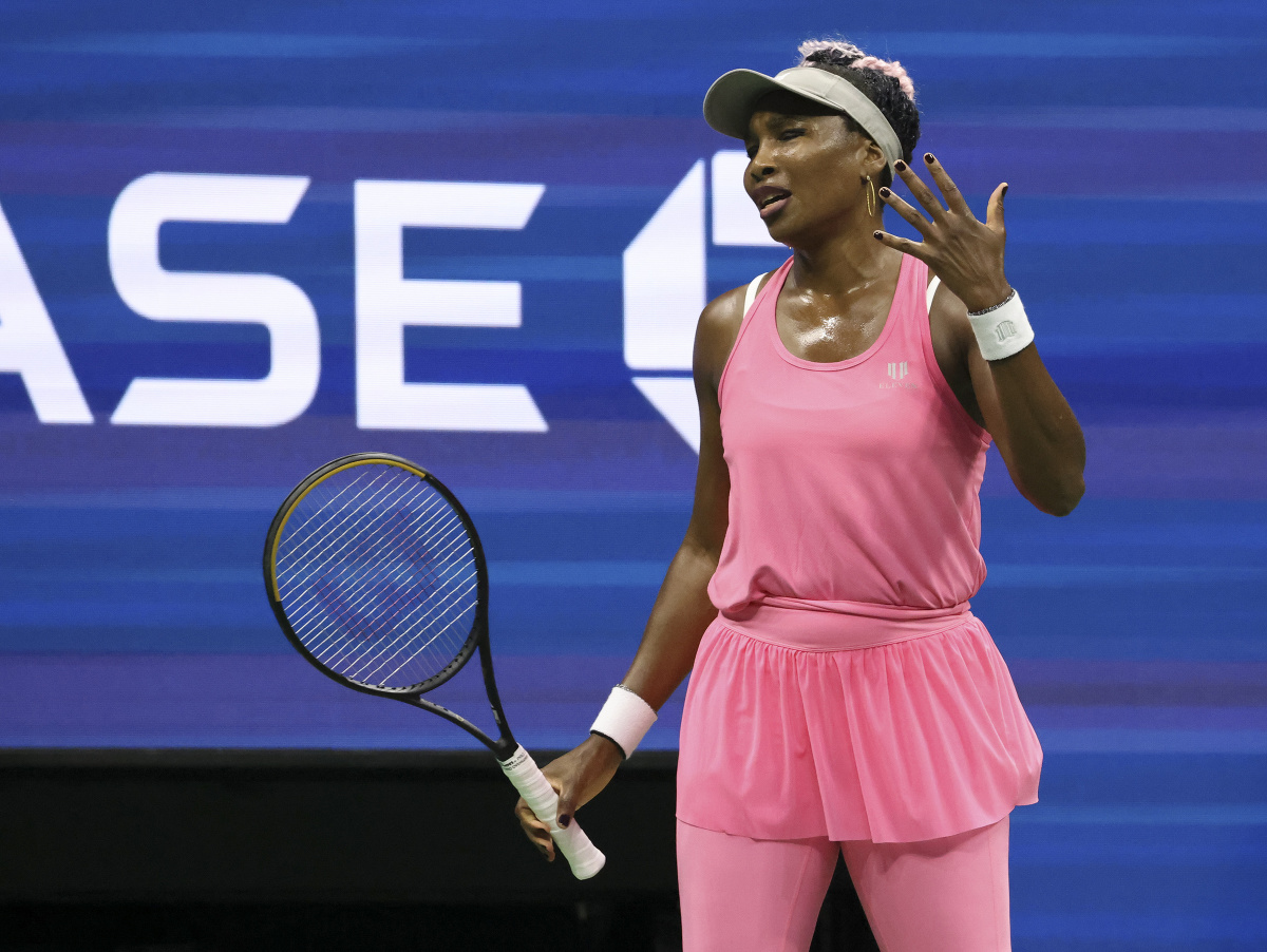 Americká tenisová legenda Venus Williamsová počas US Open 2023