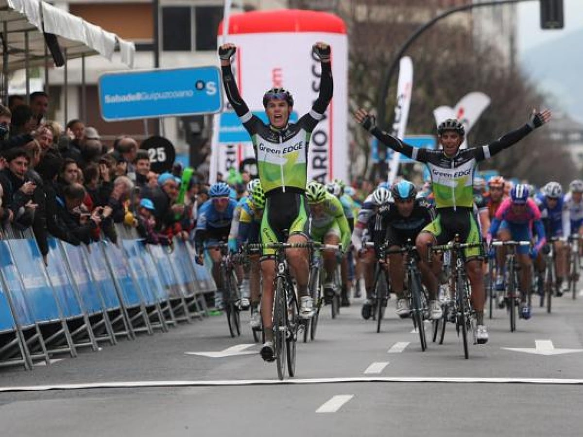 Daryl Impey a jeho víťazná radosť 