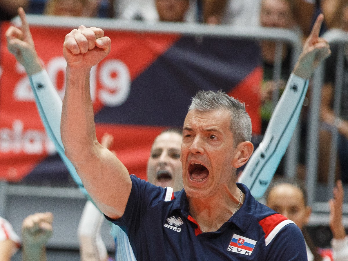 Tréner Marco Fenoglio a jeho víťazná radosť 