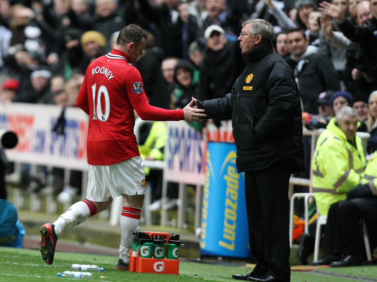 Wayne Rooney a Sir Alex Ferguson