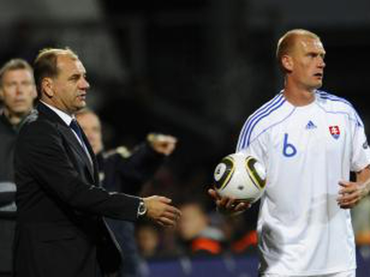 Vladimír Weiss a Miroslav Karhan