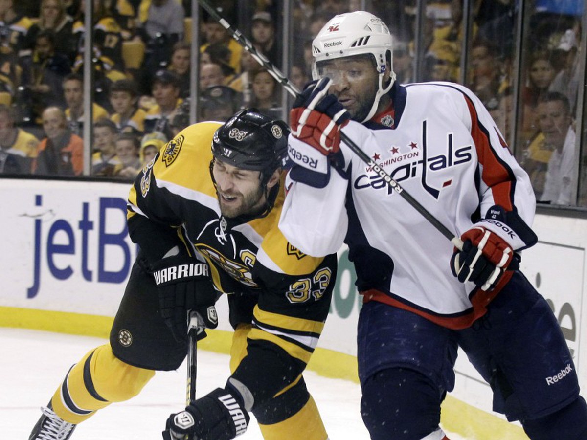 Zdeno Chára a Joel Ward