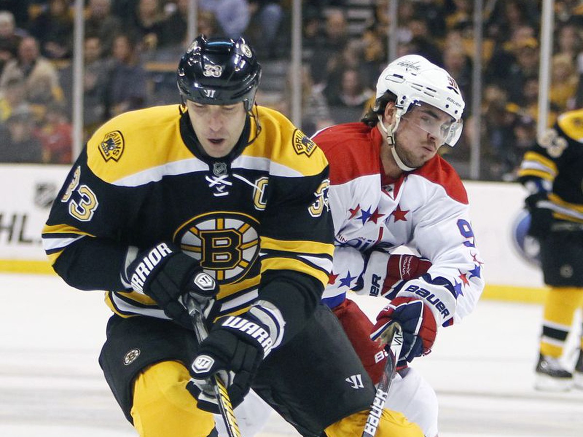 Zdeno Chára a Marcus Johansson