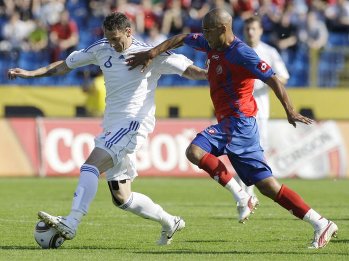 Zdeno Štrba v zápase s Kostarikou