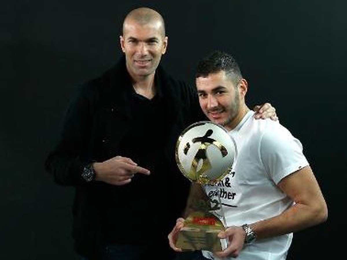 Zinedine Zidane a Karim Benzema