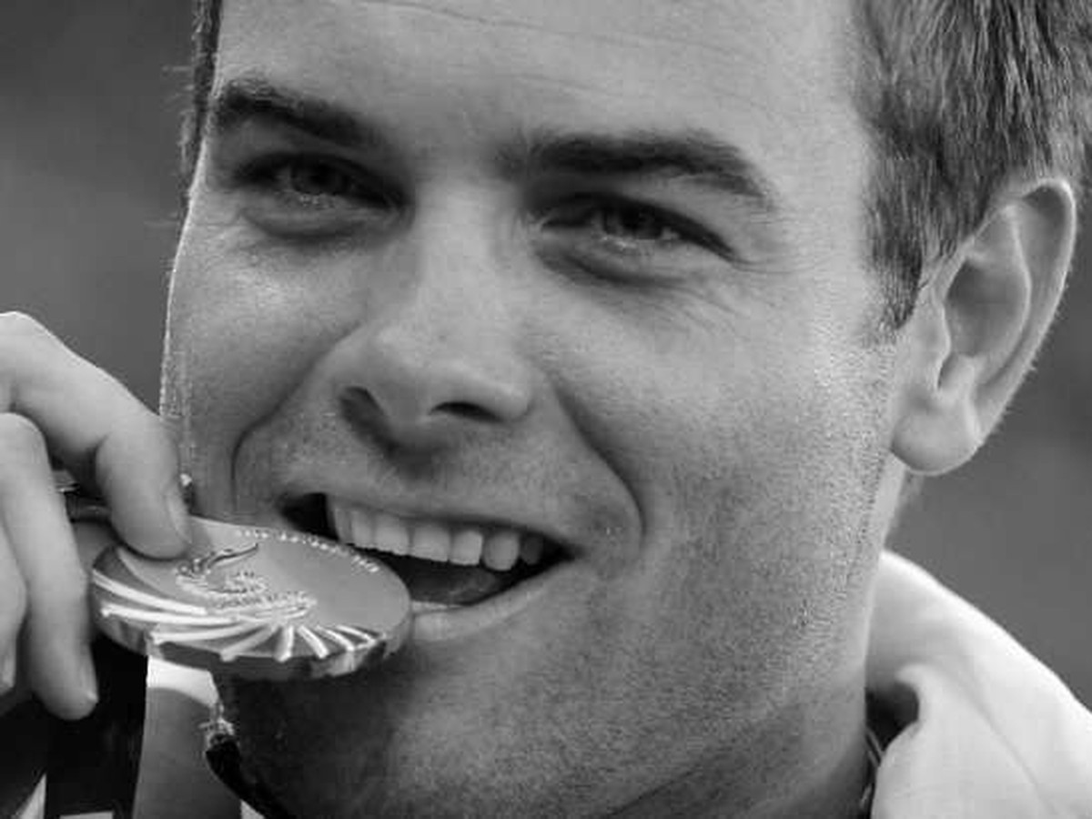Austrálsky rekordér Jarrod Bannister so zlatom z Commonwealth Games v New Delphi (2010)