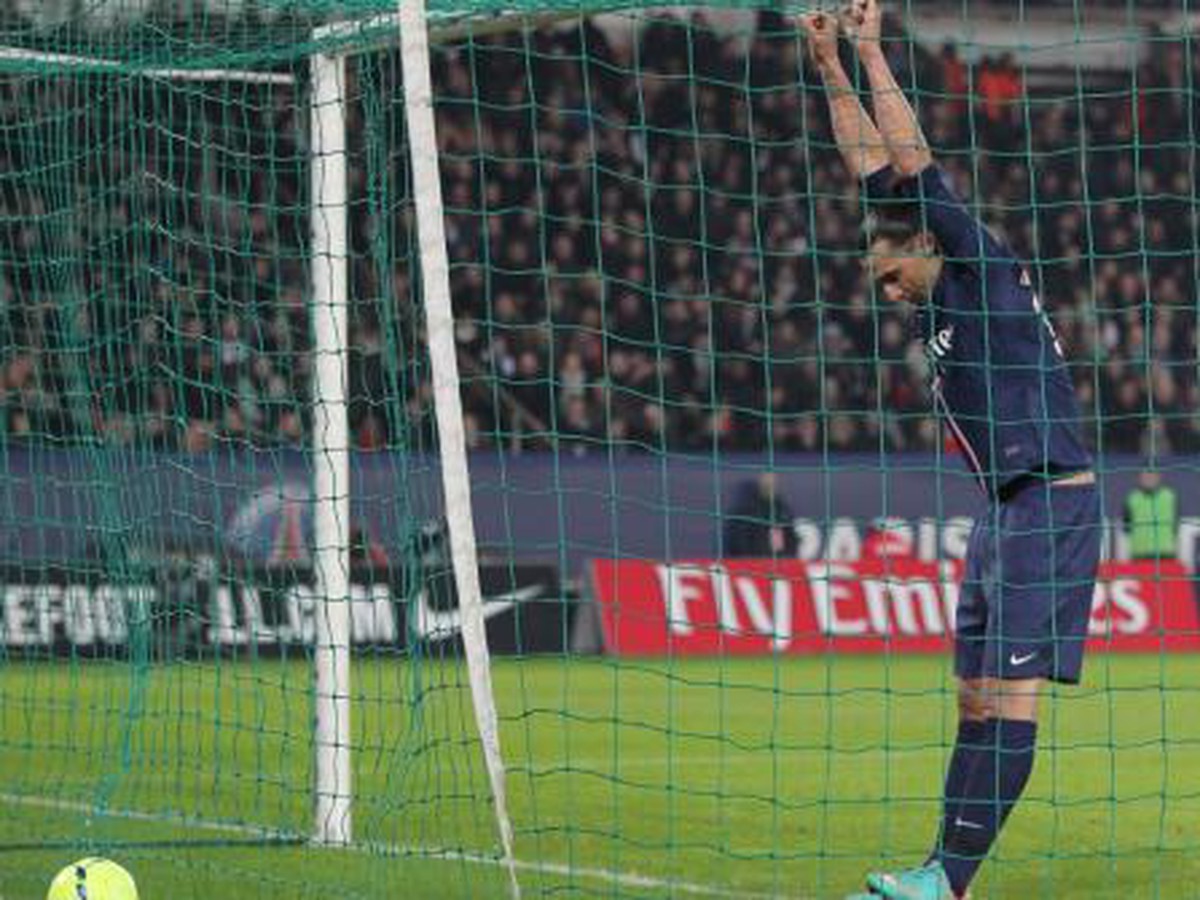 Zlatan Ibrahimovič po nepremenenej gólovej šanci